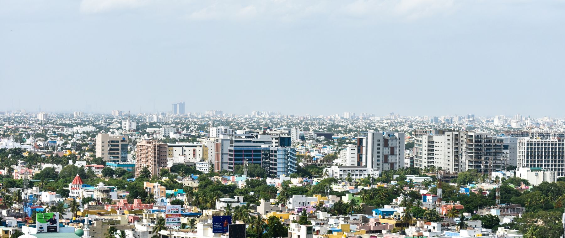 Bengaluru city skyline in daylight